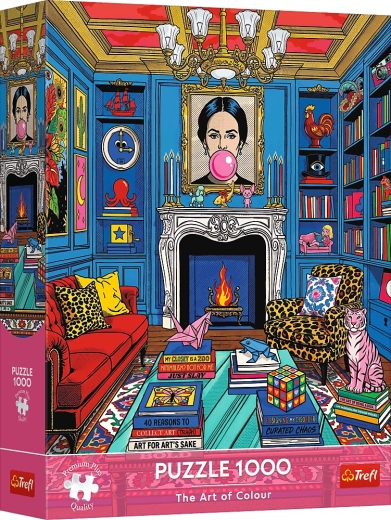 Trefl Puzzle Premium Plus The Art of Colour: Οικιακή γκαλερί τέχνης 1000 κομματιών