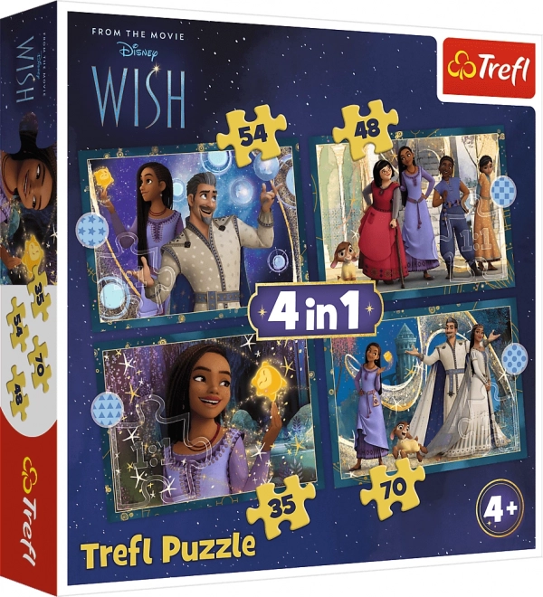Παζλ 4σε1 DISNEY Wish – εκπληρωμένη ευχή