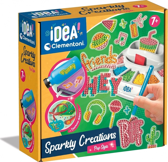 Clementoni IDEA Sparkly Creations διαμαντέ ζωγραφική – Ποπ