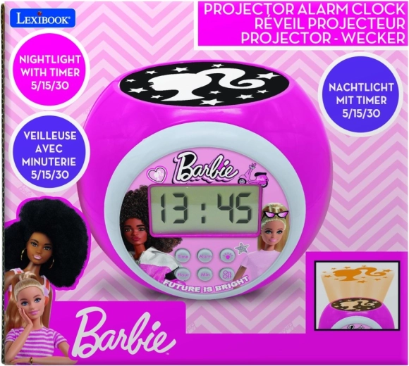 Παιδικό ξυπνητήρι με προβολέα Barbie