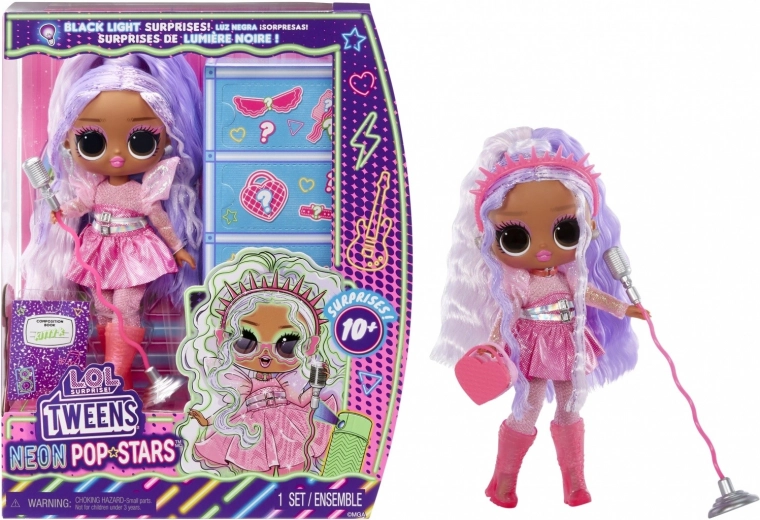 L.O.L. Surprise! Tweens Neon Pop Stars Kitty K κούκλα με UV έκπληξη