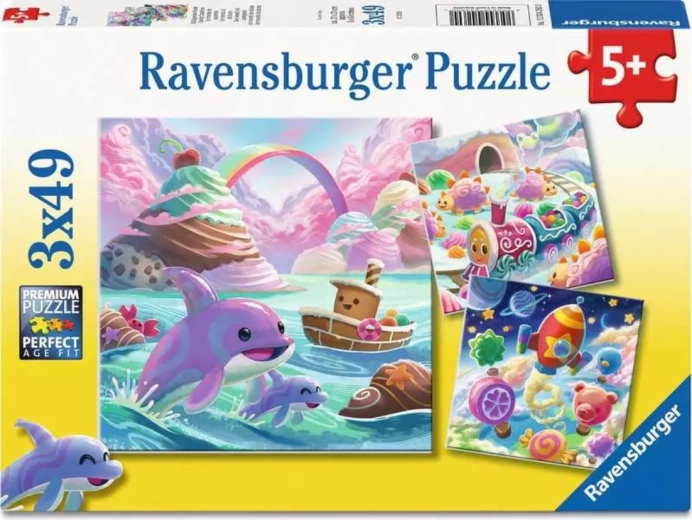 Παζλ Ravensburger Γλυκό βασίλειο 3×49 κομμάτια