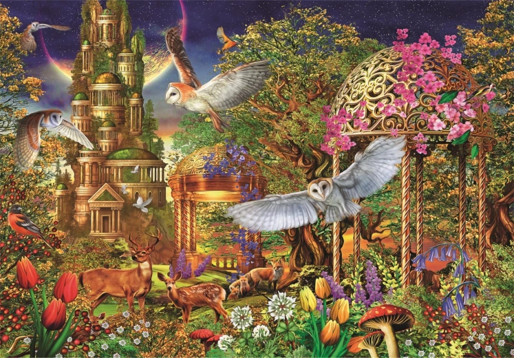 Παζλ 1500 κομματιών Woodland fantasy garden