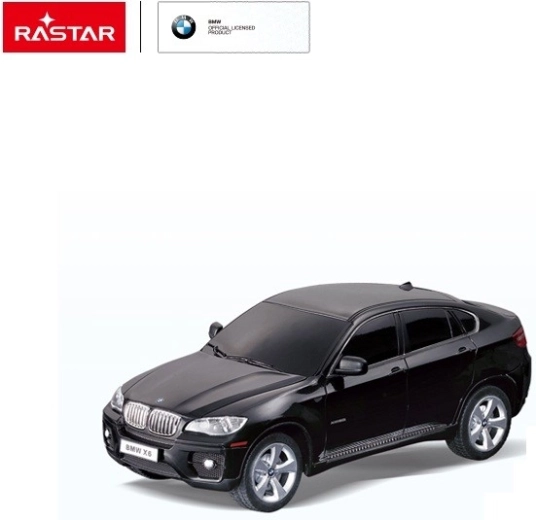 Rastar BMW X6 RC αυτοκίνητο με τηλεχειρισμό 1:24 μαύρο