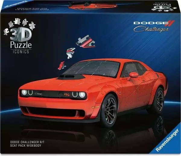 3D παζλ Ravensburger Iconics: Dodge Challenger R/T Scat Pack Widebody – 108 κομμάτια