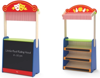 Viga toys θέατρο και μαγαζάκι 2σε1