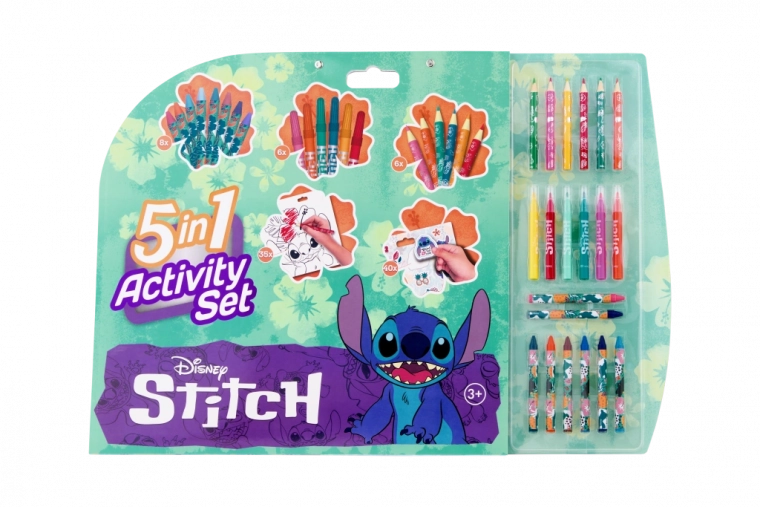 Σετ ζωγραφικής 5σε1 με θέμα τον Stitch