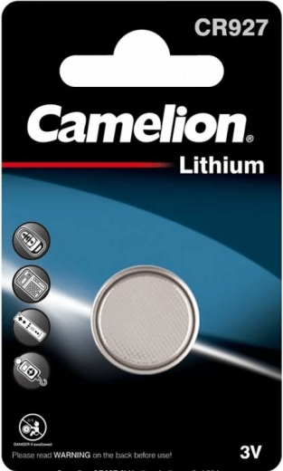 Λιθίου κουμπωτή μπαταρία Camelion CR927 3 V - 1 τεμάχιο