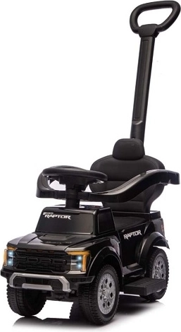 Παιδικό οχηματάκι (ride-on) με λαβή καθοδήγησης Ford F-150 3σε1 μαύρο