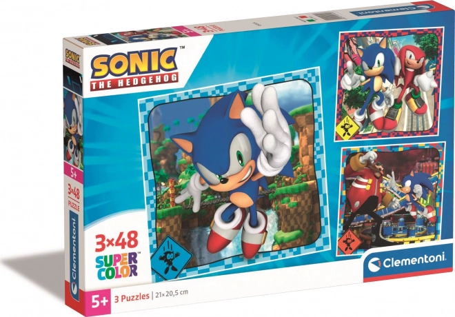 Παζλ 3×48 κομμάτια CLEMENTONI SONIC