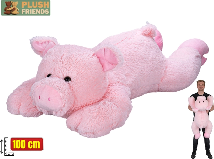Λούτρινο γουρουνάκι 100 cm – Plush Friends