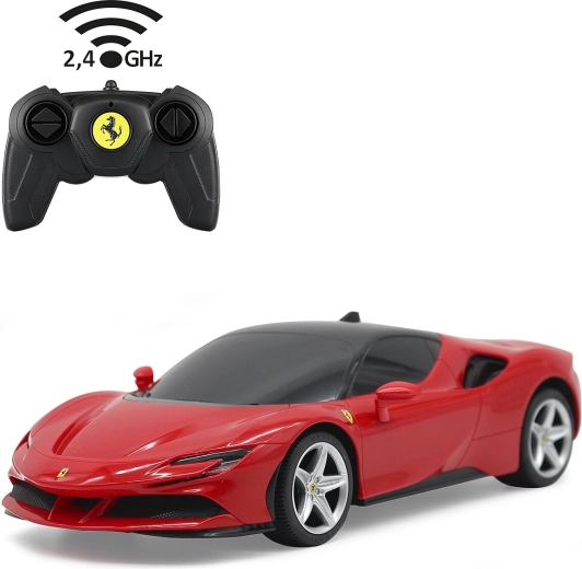 Τηλεκατευθυνόμενο αυτοκίνητο Ferrari SF90 Stradale 1:24 κόκκινο 2,4 GHz Jamara - 1 τεμάχιο