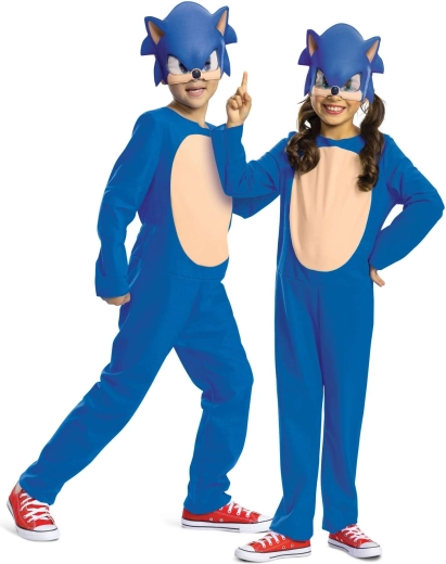 Παιδική στολή SONIC the Hedgehog με μάσκα 109–126 cm (4–6 ετών)