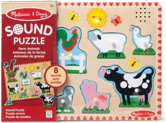 Ηχητικά ξύλινα παζλ Melissa & Doug