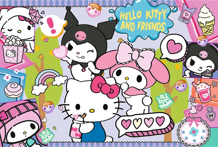 Παζλ Hello Kitty Τρελό τρίο 300 κομμάτια
