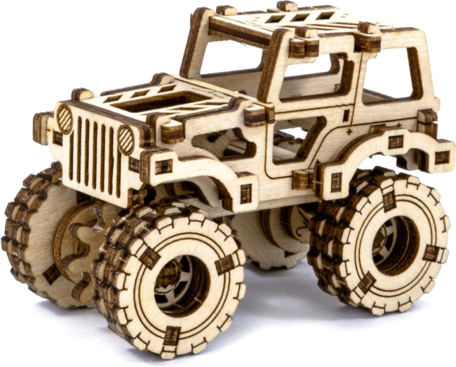 Ξύλινο 3D παζλ monster truck Superfast WOODEN CITY