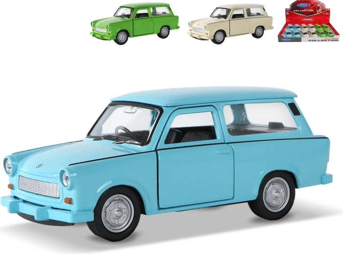 Μεταλλικό αυτοκινητάκι Trabant 601 Universal με μηχανισμό κίνησης προς τα εμπρός 12 cm Welly