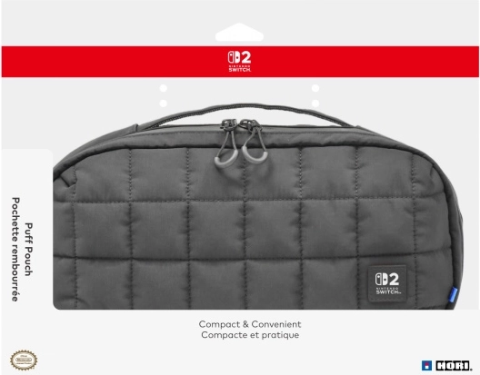HORI Puff Pouch μαύρη θήκη για NINTENDO SWITCH 2