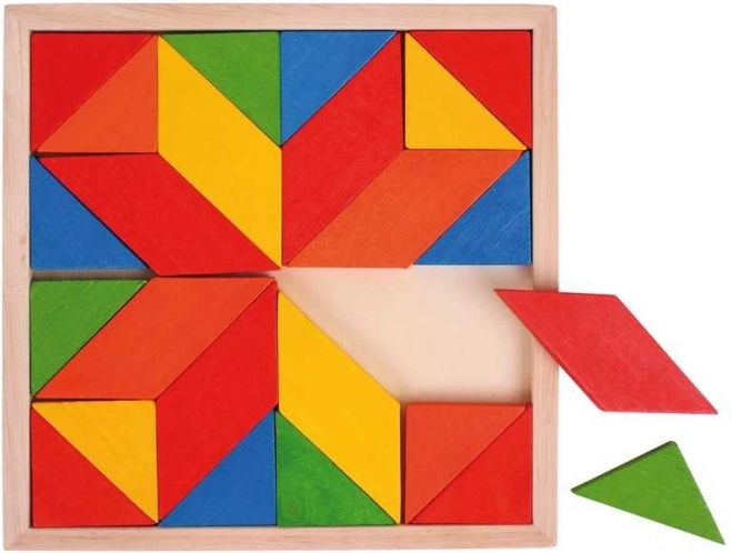 Bigjigs Toys ξύλινο πολύχρωμο μωσαϊκό