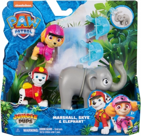 Paw Patrol Jungle Pups φιγούρες Skye και Marshall με αξεσουάρ