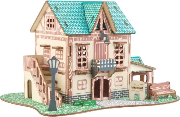 Ξύλινο 3D παζλ πανδοχείο WOODCRAFT