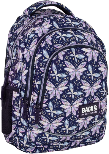 Σχολικό σακίδιο BackUP Butterflies μπλε 26 l