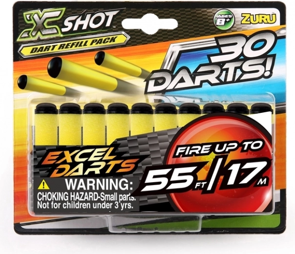 Αφρώδη βελάκια X-Shot 30 τεμ.