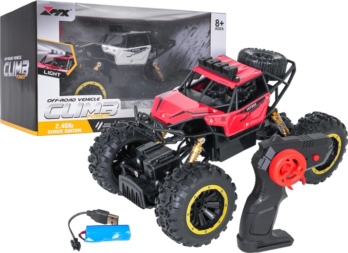 Climb Power rc crawler 4x4 1:18 κόκκινο
