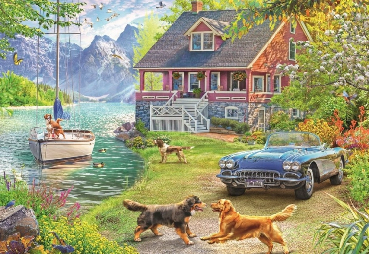 Παζλ Ravensburger Καλοκαίρι στη λίμνη 200 κομμάτια