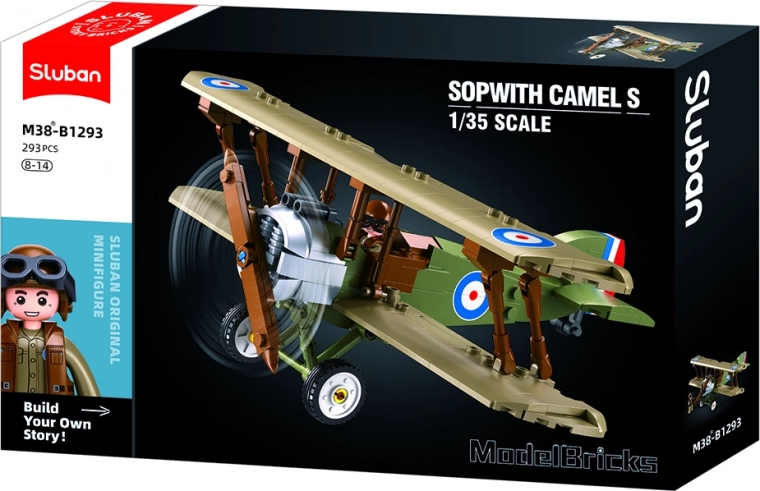 Κατασκευαστικό σετ διπλάνου Sopwith - Model Bricks