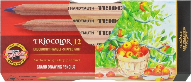 Τριγωνικές ξυλομπογιές Triocolor 12 τεμ. KOH-I-NOOR