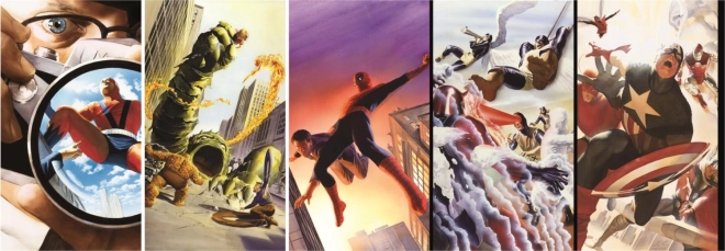 Πανοραμικό παζλ CLEMENTONI – 80 χρόνια MARVEL, 1000 κομμάτια