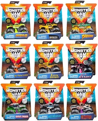 Συλλεκτικό μεταλλικό μοντέλο Monster Jam monster truck 1:64, assort