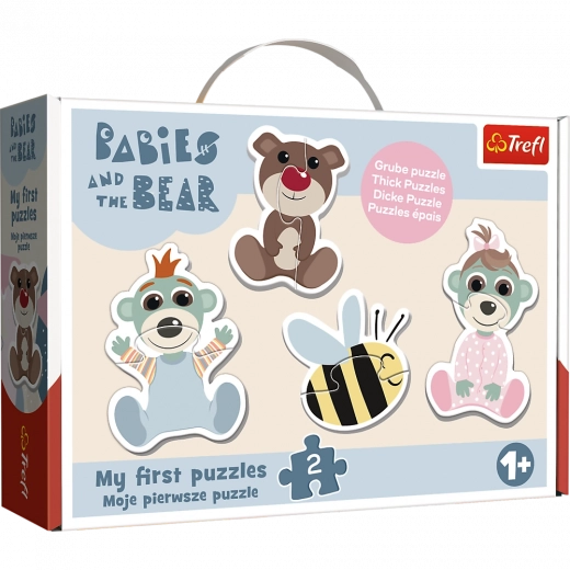 Puzzle Baby Classic Φιλία μωρών – BOBAŠKI I MIŚ (Trefl)