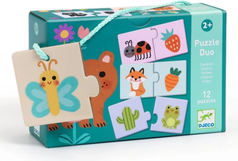 Djeco Eduludo puzzle duo – χρώματα