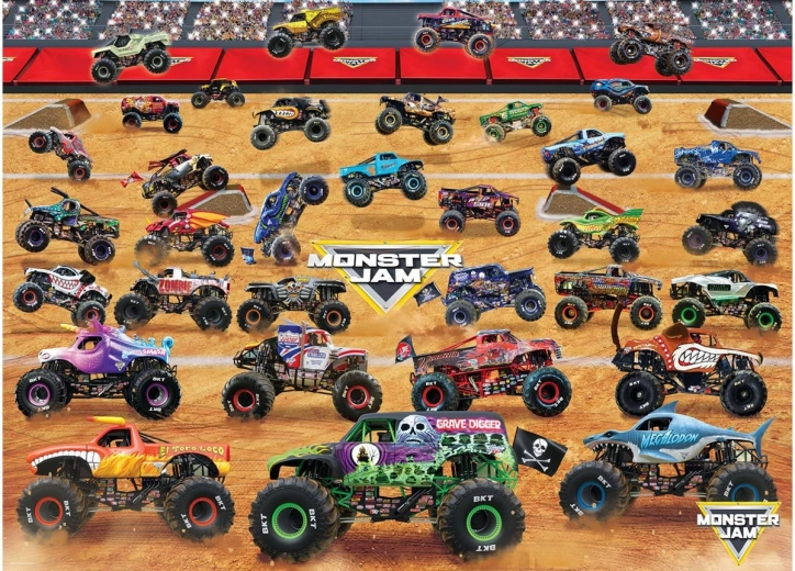 Παζλ EUROGRAPHICS Monster Jam – σύνθεση φορτηγών, 1000 κομμάτια