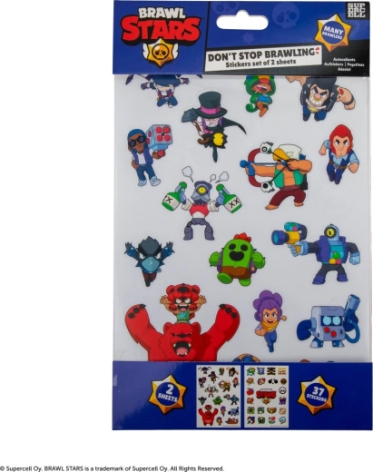 Αυτοκόλλητα Brawl Stars – σετ 37 σχεδίων, 2 φύλλα