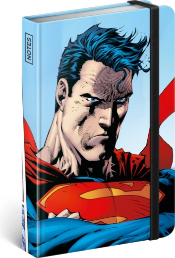 Γραμμωτό σημειωματάριο Superman A6 World Hero, 172 σελίδες, σκληρό δέσιμο και λαστιχάκι