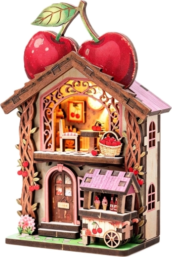 2Kids Toys 3D ξύλινο παζλ (συναρμολόγηση) μαγνήτης κερασένιο σπιτάκι