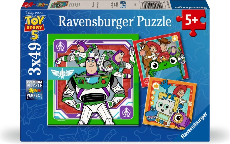 Παζλ Ravensburger Toy Story: Ιστορία παιχνιδιών 5 (3x49 κομμάτια)