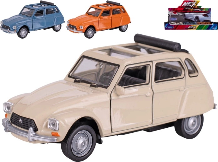 Welly Citroën Dyane μεταλλικό μοντέλο με μηχανισμό pull-back 12 cm
