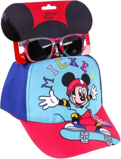 Σετ καπέλου με γείσο και γυαλιών ηλίου Mickey