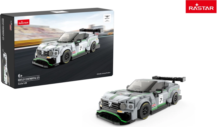 Rastar κατασκευαστικό σετ αυτοκινήτου Bentley Continental GT3 γκρι 1:29
