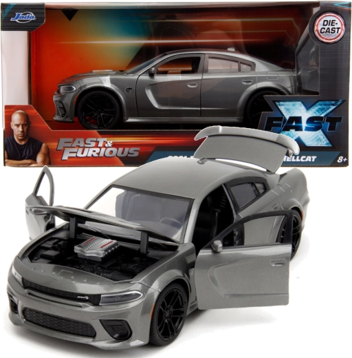 Μεταλλικό μοντέλο 2021 Dodge Charger SRT Hellcat FAST & FURIOUS 19 εκ.
