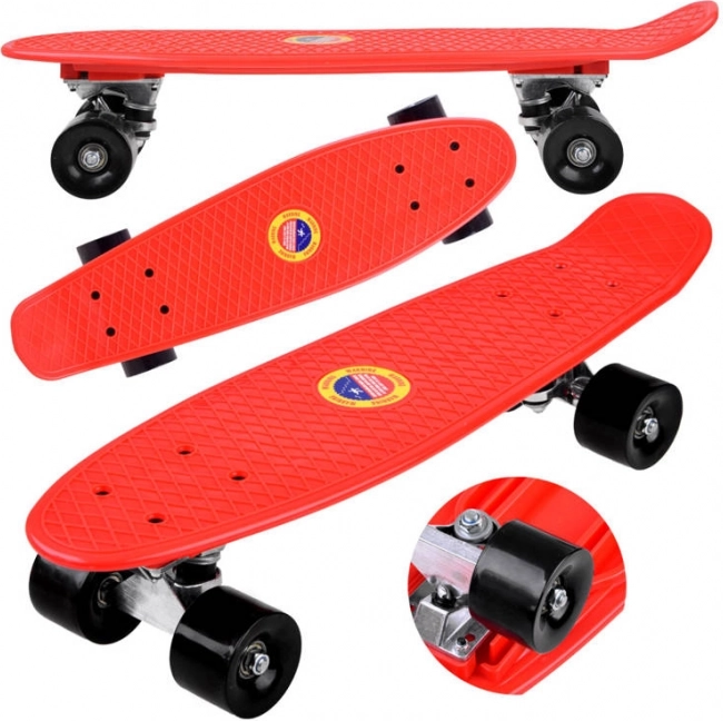 Fiszka penny skateboard για παιδιά έως 50 kg – Κόκκινο
