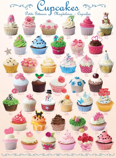 Παζλ κεκάκια (cupcakes) 1000 κομμάτια EUROGRAPHICS