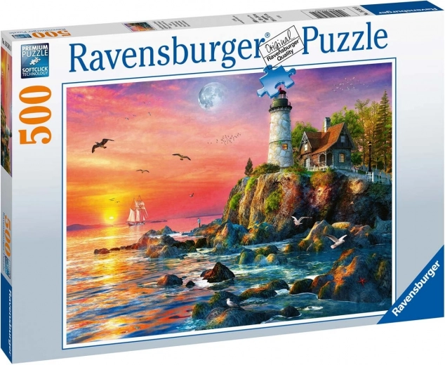 Παζλ Ravensburger «Φάρος στο ηλιοβασίλεμα» 500 κομμάτια