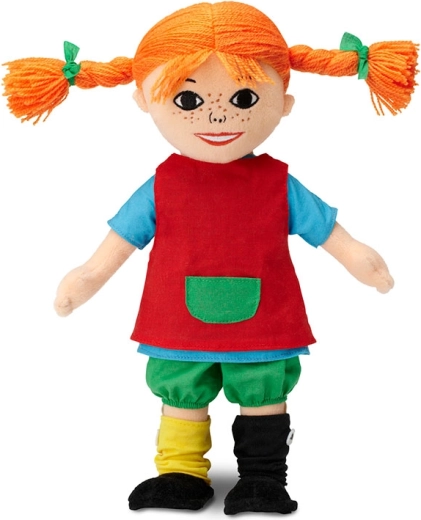Micki of Sweden Pippi Φακιδομύτη μαλακή υφασμάτινη κούκλα 30 εκ.
