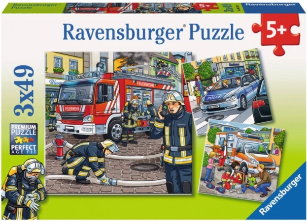 Ravensburger παζλ Διασώστες 3×49 κομμάτια