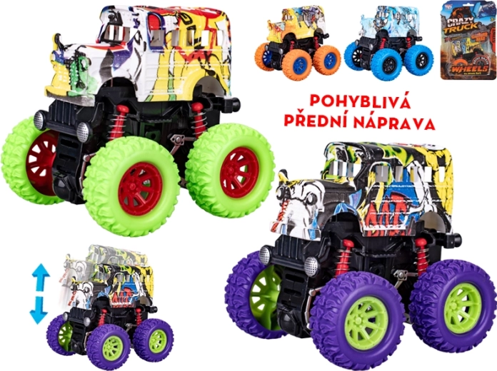Crazy Truck λεωφορείο με μηχανισμό αδράνειας 9 cm